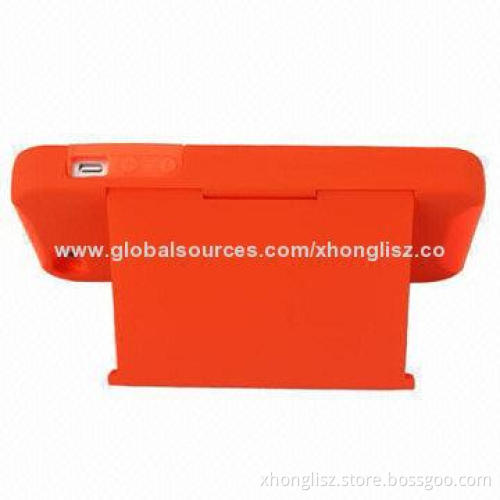 Silicone Mobile Phone Case for iPhone, Convenient Stand, Fashion Colors